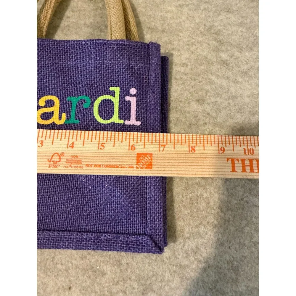 The Royal Standard Small Burlap Mardi Gras Gift Treat Tote Bag